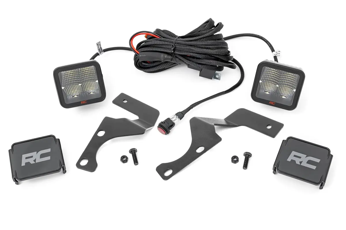Led Light Kit - Ditch Mount - 2 Inch Spectrum Spot Pair - Toyota 4Runner (10-24) 1