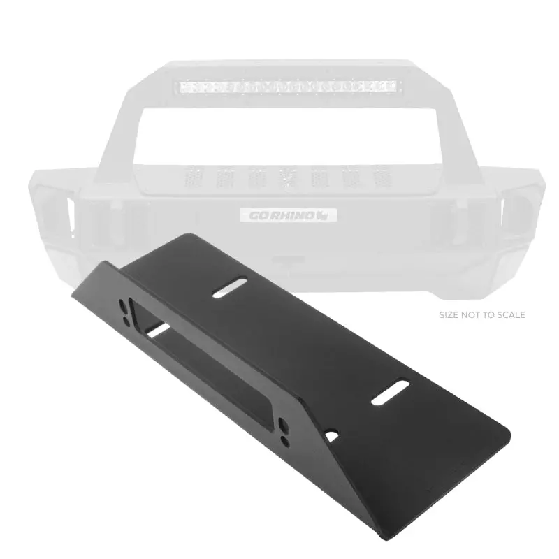 Go Rhino 07-20 Jeep Wrangler Jl/Jlu/Jk/Jku/Gladiator Jt Rockline Bumper Fairlead Mount Plate 1
