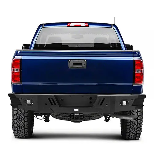 Hooke Road Rear Bumper W/Led Floodlights & Trailer Plug Bracket Hr(07-18 Chevy Silverado 1500) 1