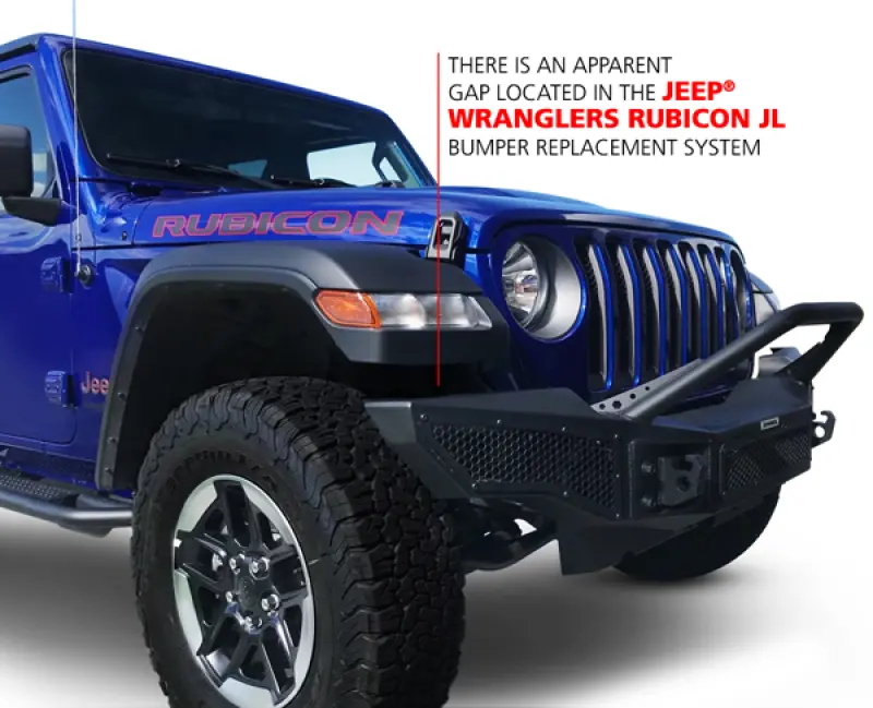 Go Rhino 07-20 Jeep Wrangler Jl/Jlu/Jk/Jku/Gladiator Jt Trailline Front Full Width Bumper 1