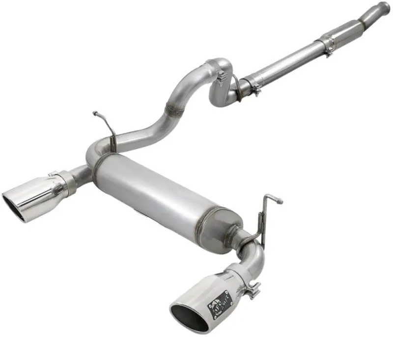 Afe Rebel Series 409 Stainless Steel Cat-Back Exhaust 18-21 Jeep Wrangler Jl 2.0L (T) - Polished Tip 1