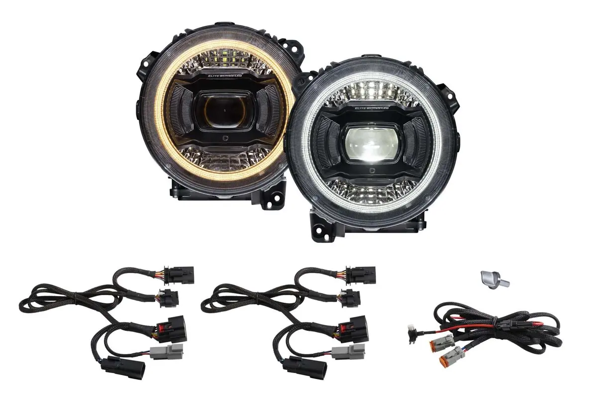 Elite Led Headlights For 2018-2025 Jeep Jl Wrangler 1