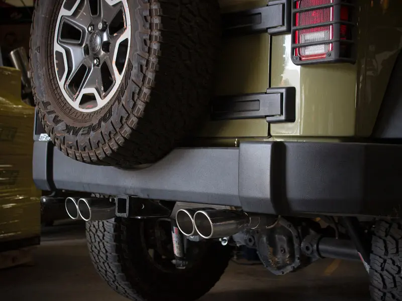 Afe Rebel Series 2.5In 409 Ss Axle-Back Exhaust Polished 07-18 Jeep Wrangler (Jk) V6-3.6L/3.8L 1