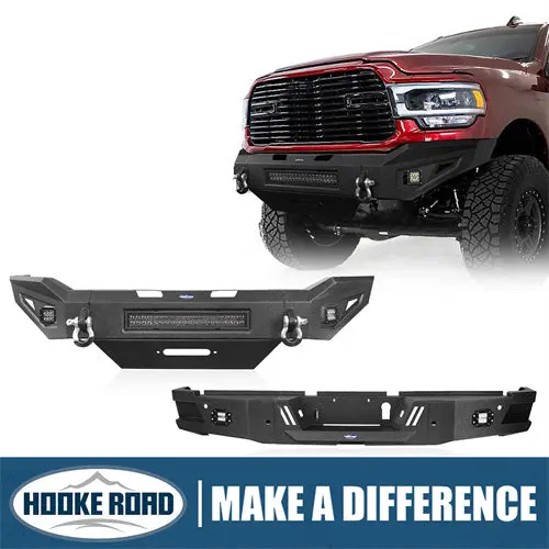 Hooke Road Dodge Ram 2500 Front Bumper & Rear Bumper (2019-2024 Dodge Ram 2500 3500) 1