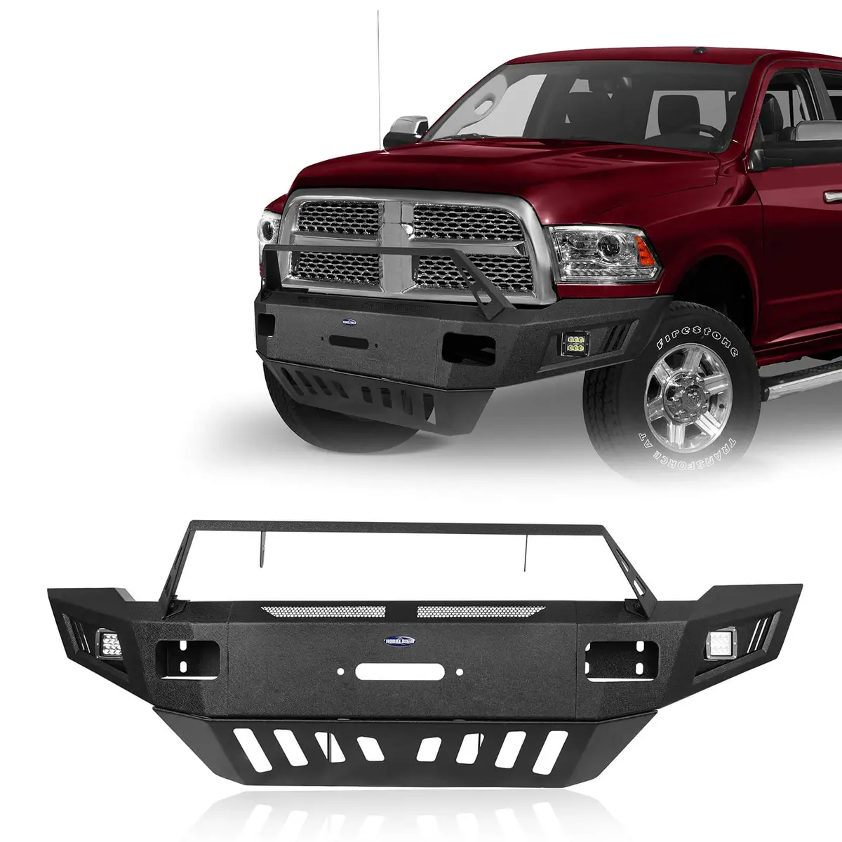 Winch Front Bumper W/Skid Plate(10-18 Ram 2500 3500) - Discovery Hooke Road 1