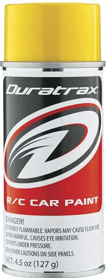 Duratrax Polycarb Spray, Candy Yellow, 4.5Oz 1