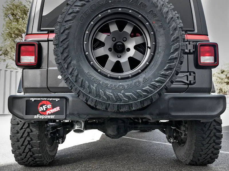 Afe Mach Force-Xp 2.5In 409Ss Axle-Back Hi-Tuck Exh Sys W/ Pol Tip 18-20 Jeep Wrangler (Jl) V6 3.6L 1
