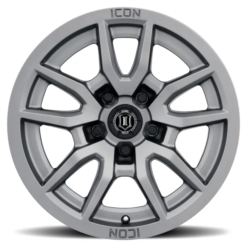 Icon Vector 5 17X8.5 5X150 25Mm Offset 5.75In Bs 110.1Mm Bore Titanium Wheel 1
