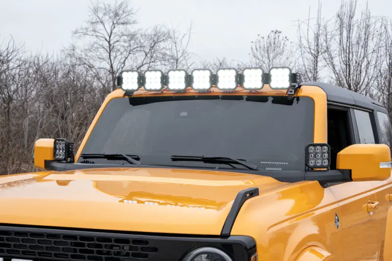 Diode Dynamics Bronco Ss5 Pro Crosslink Windshield - White Combo Lightbar Kit 1