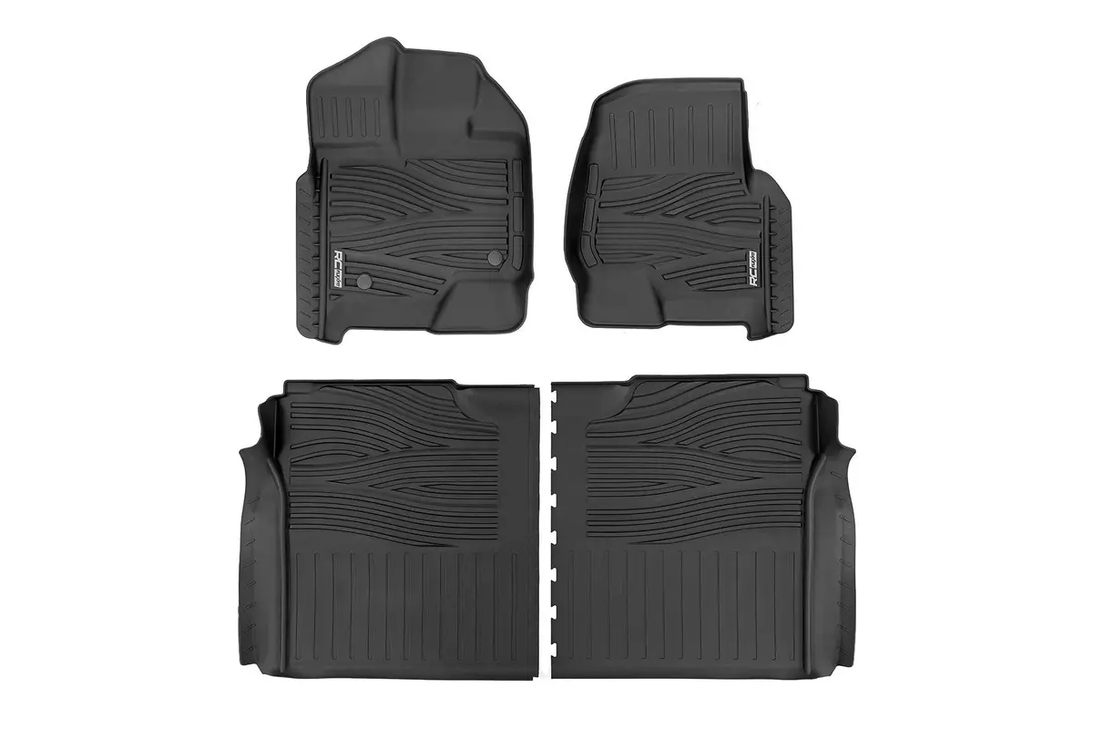 Flex-Fit Floor Mats - Fr & Rr - Ford F-150 (15-24)/F-150 Lightning (22-24)/Raptor (17-24) 1
