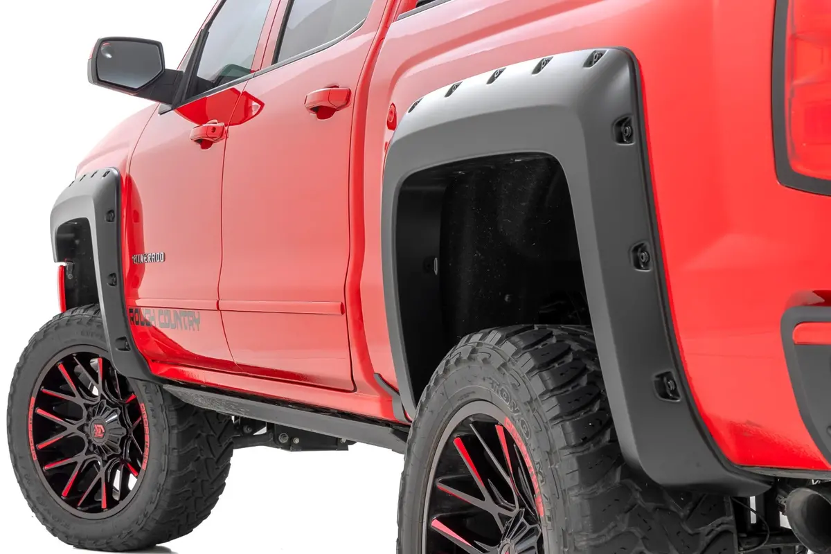 Pocket Fender Flares - 6'7 Inch & 8' Bed - Chevy Silverado 1500 (14-18)/Silverado 2500 Hd (15-19) 1