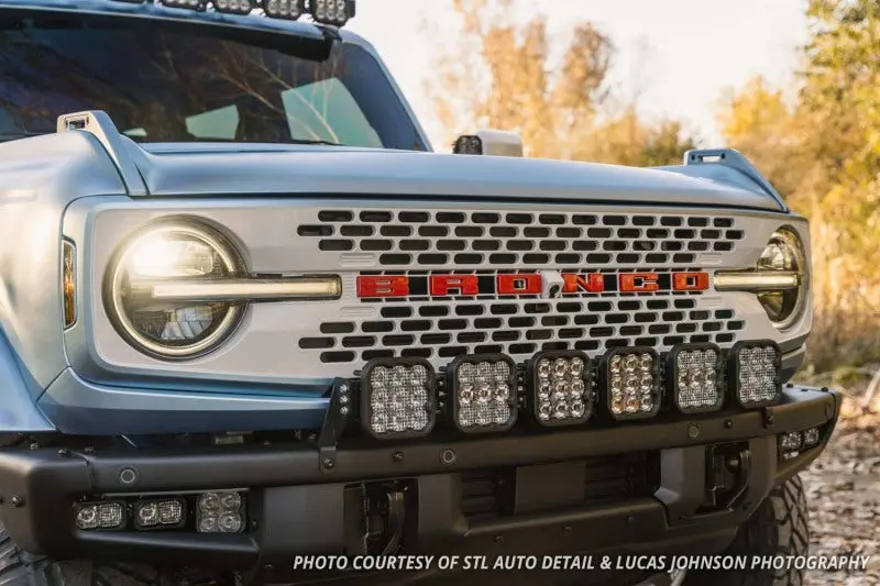 Diode Dynamics Bronco Ss5 6-Pod Crosslink Grille Lightbar Kit Sport - White Combo 1