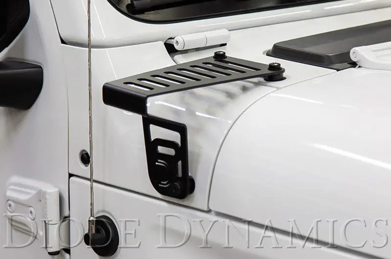 Diode Dynamics 18-21 Jeep Jl Wrangler/Gladiator Cowl Mount Led Bracket Kit 1