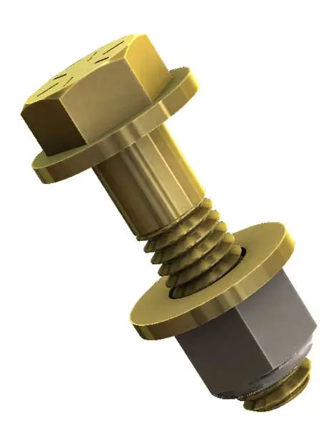 3/8 X 1 1/2 Grade Eight Bolt, Nut And Washers 1