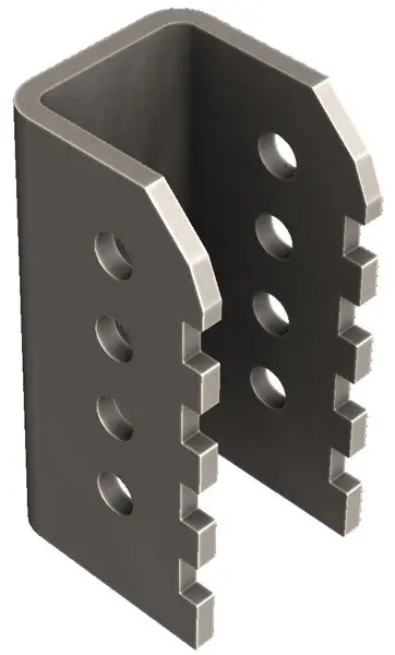 Flat Bottom Link Mount Bracket Single 1