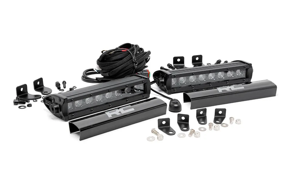 Led Light Kit - Grille Mount - 8 Inch Black Pair - Ford F-250 Super Duty (17-19) 1