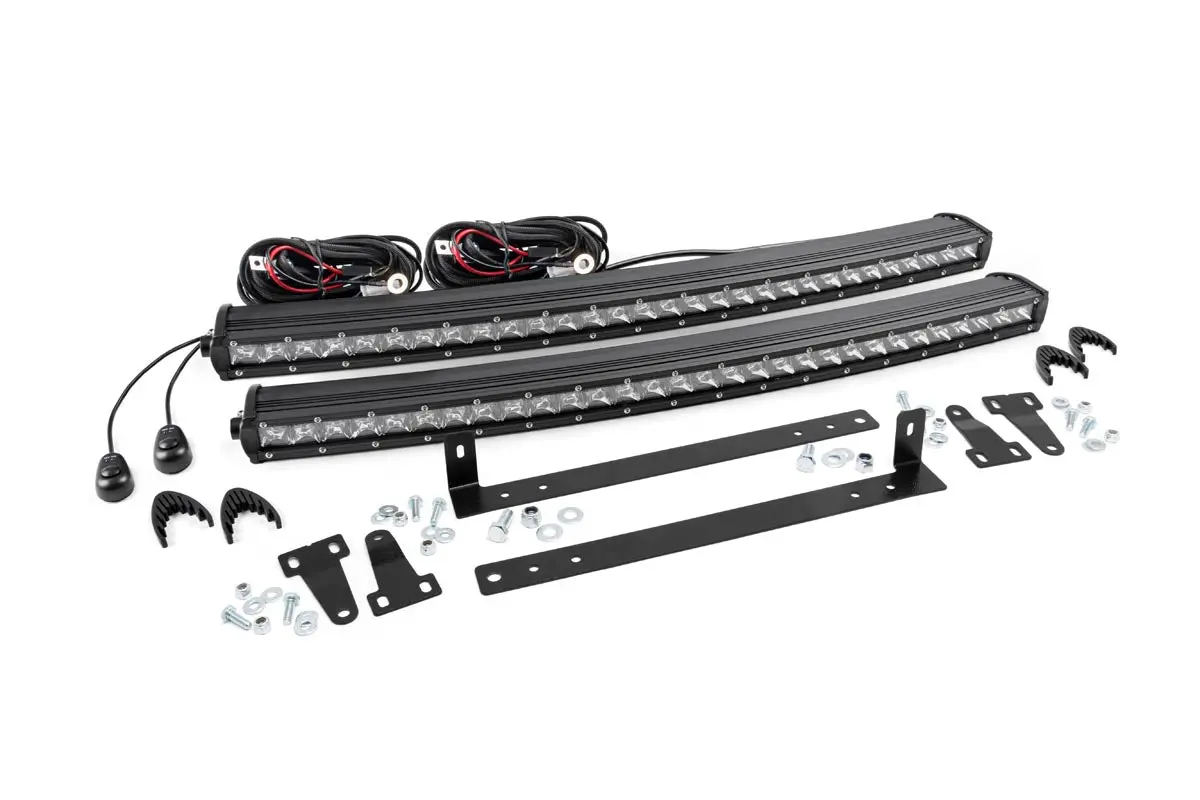 Led Light Kit - Grille Mount - Dual 30 Inch Chrome Single Row - Ford F-150 (09-14) 1