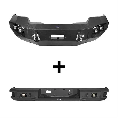 Full-Width Front Winch Bumper & Rear Bumper(06-08 Ford F-150) - Hooke Road 1
