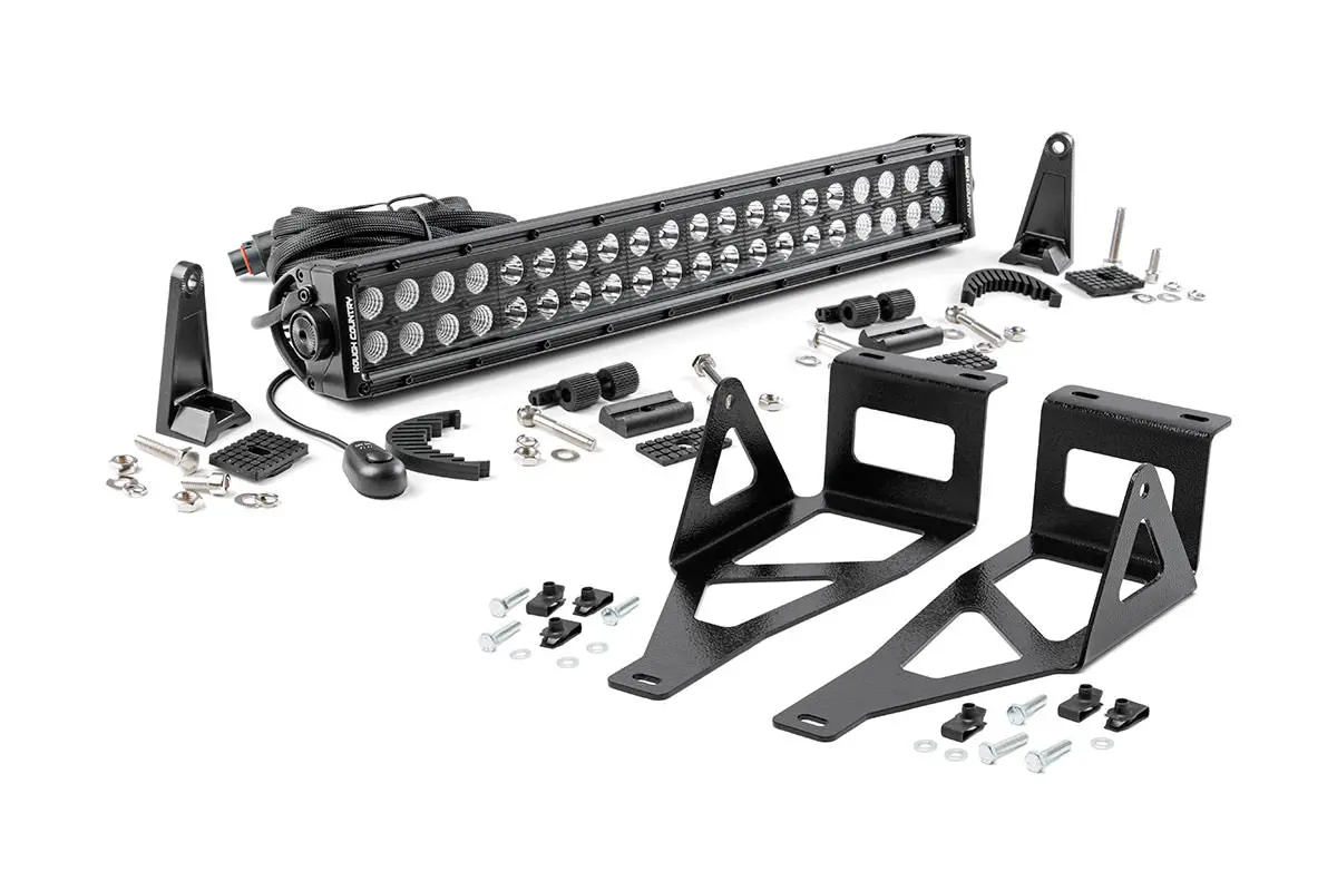 Led Light Kit - Bumper Mount - 20 Inch Black Dual Row - Ford F-250/F-350 Super Duty (05-07) 1