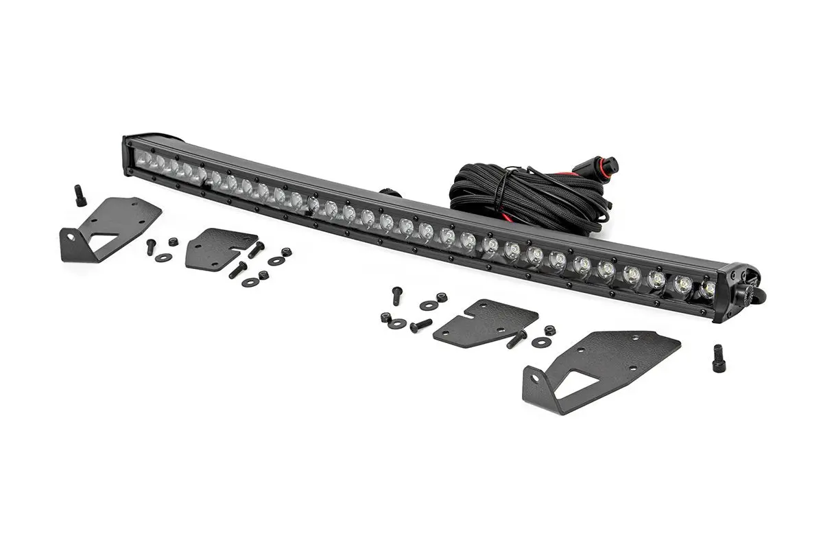 Led Light Kit - Grille Mount - 30 Inch Black Single Row - Ford Raptor 4Wd (17-20) 1