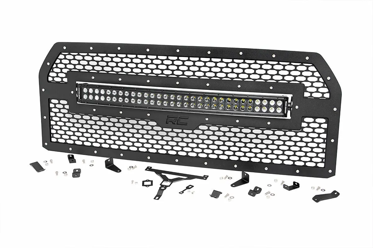 Mesh Grille - 30 Inch Dual Row Led - Black - Ford F-150 2Wd/4Wd (2015-2017) 1