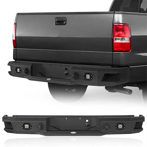 Off-Road Steel Rear Bumper W/License Plate Light For 2006-2008 Ford F-150 - Hooke Road 1