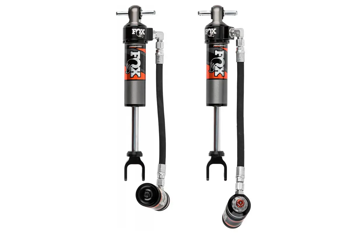 Fox 2.5 Front Shocks W/ Dsc Reservoir Adjuster | 1.5-2.5 Inch Lift | Performance Elite Series | Chevy Silverado And Gmc Sierra 2500Hd / 3500Hd (20-25) 1