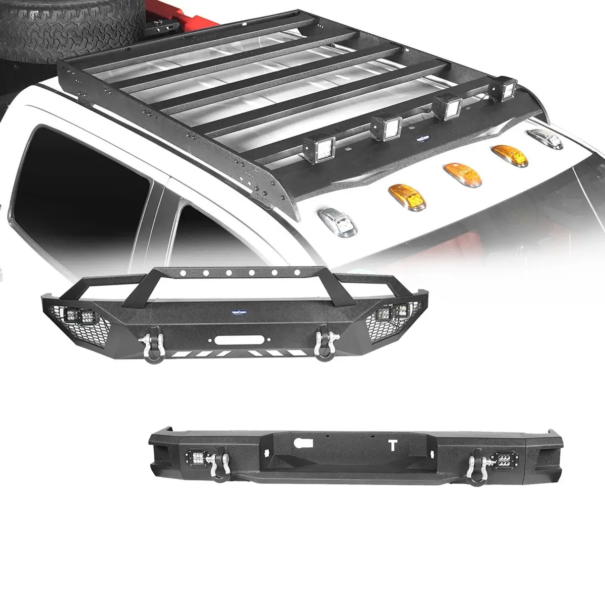 Hooke Road Front Bumper / Back Bumper / Roof Rack(14-21 Toyota Tundra Crewmax) 1