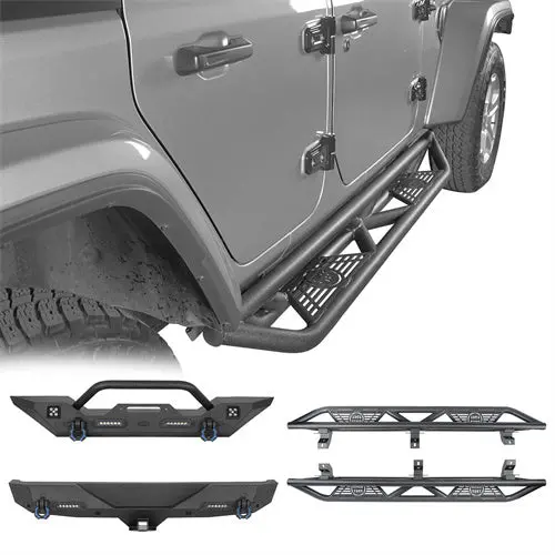 Hooke Road Front Bumper / Rear Bumper / Side Steps(18-26 Jeep Wrangler Jl 4-Door) 1