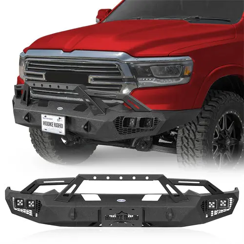 Hooke Road Front Bumper For 2019-2024 Ram 1500 (Excluding Ecodiesel, Rebel & Trx) 1