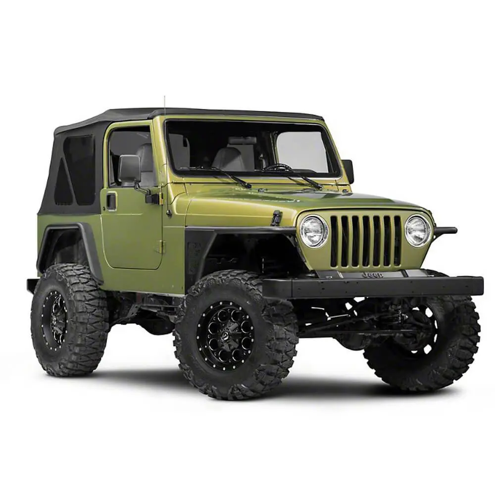 Hooke Road Front Flat Fender Flares Armor Wheel(97-06 Jeep Wrangler Tj) 1
