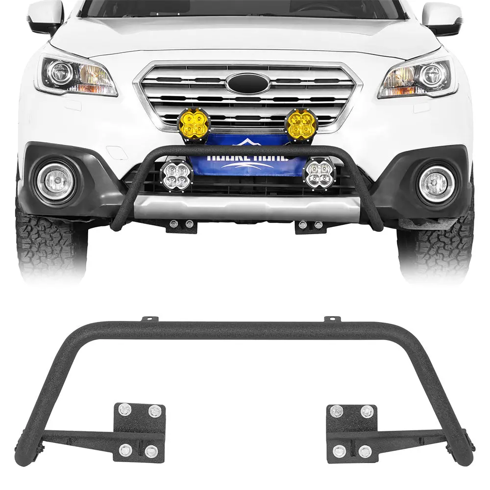 Front Tube Bumper Guard Light Bull Bar (15-19 Subaru Outback) - Hooke Road 1
