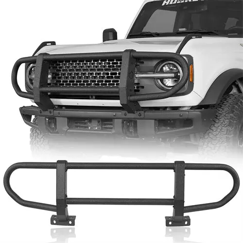 Bronco Brush Guard (21-26 Ford Bronco W/ Steel Modular Bumper, Excluding Raptor & Everglades & Black Diamond Models) - Hooke Road 1