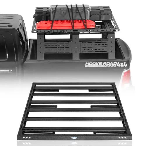 Hooke Road Full-Size Truck Bed Rack Cargo Carrier (Ford F-150 & Ram 1500 & Chevy Silverado 1500 & Gmc Sierra 1500 & Toyota Tundra) 1