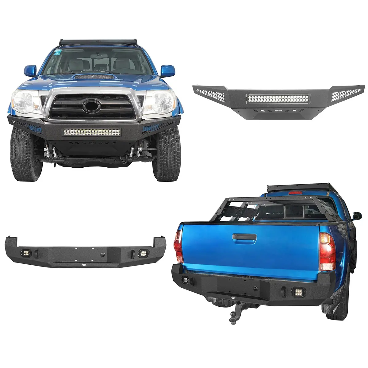 Hooke Road Full Width Front Bumper & Rear Bumper(05-11 Toyota Tacoma Gen 2) 1