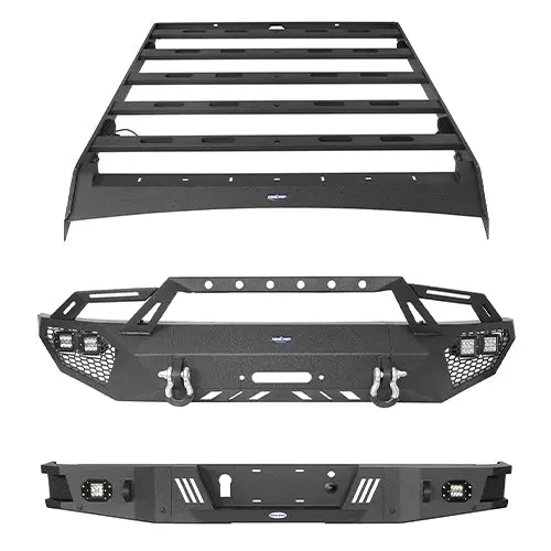 Hooke Road Full Width Front Bumper / Rear Bumper / Roof Rack(09-14 F-150 Supercrew,Excluding Raptor) 1