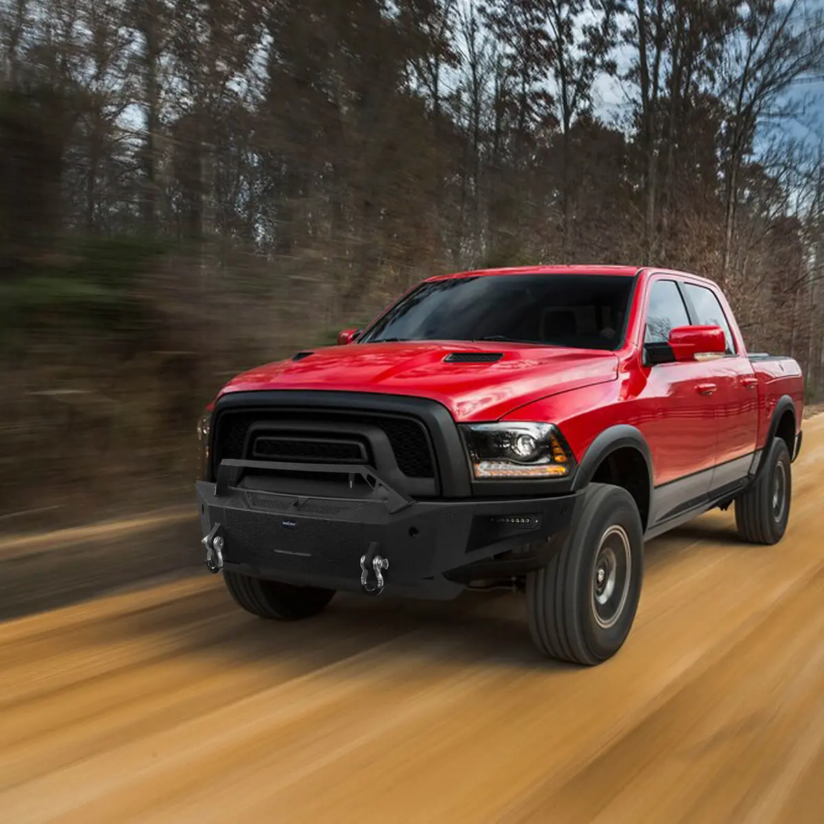 Hooke Road Full Width Front Bumper W/Winch Plate(15-18 Ram 1500 Rebel) - Discovery ⅰ 1