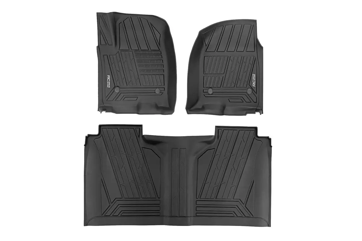 Flex-Fit Floor Mats - Fr & Rr - Fr Bucket - Crew - Chevy/Gmc 1500/2500Hd/3500Hd (19-24) 1