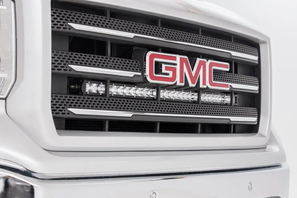 Led Light Kit - Behind Grille Mount - 30 Inch Chrome Single Row - Chevy/Gmc 1500 (14-18 & Classic) 1