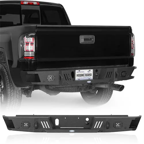 Sierra 1500 Rear Bumper W/ Led Spotlights (07-18 Gmc Sierra 1500) - Hooke Road 1
