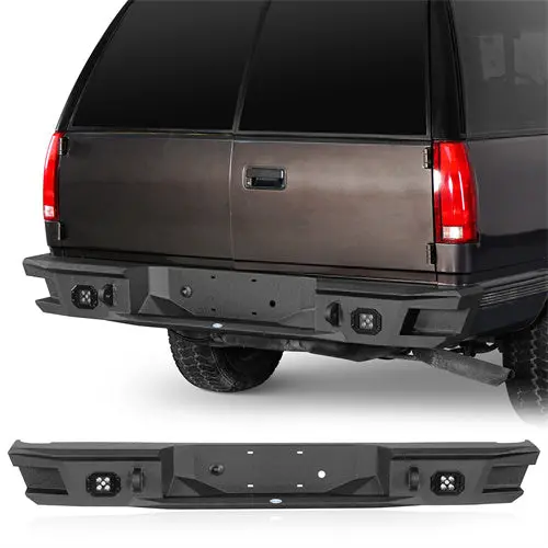 Heavy-Duty Rear Bumper W/ Led Lights (92-99  Chevy Suburban Tahoe/Gmc Yukon) - Hooke Road 1