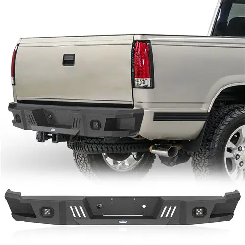 Heavy-Duty Steel Rear Bumper For 1988-1998 Chevy C/K 1500 2500 Fleetside - Hooke Road 1