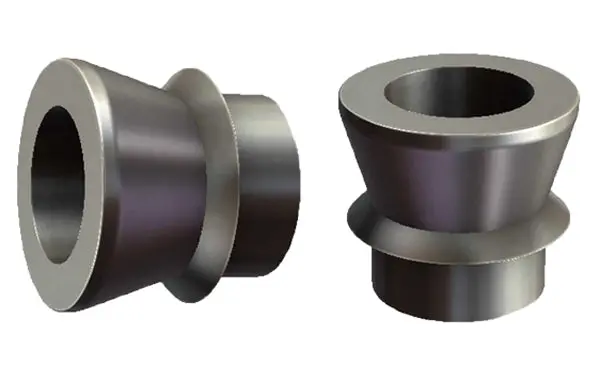 3/4" To 9/16" (14Mm) High Misalignment Spacer Zinc Plated Steel 2-5/16 Inch Mounting Width 1