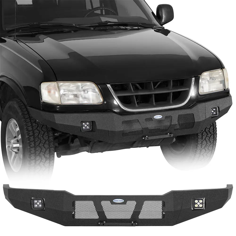 1995-2005 Chevy S10 Blazer Full-Width Front Bumper W/ Led Lights - Hooke Road 1