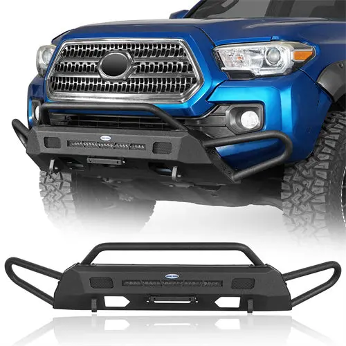 3Rd Gen Tacoma Front Bumper W/ Side Tube Guard (2016-2023 Toyota Tacoma) - Hooke Road 1