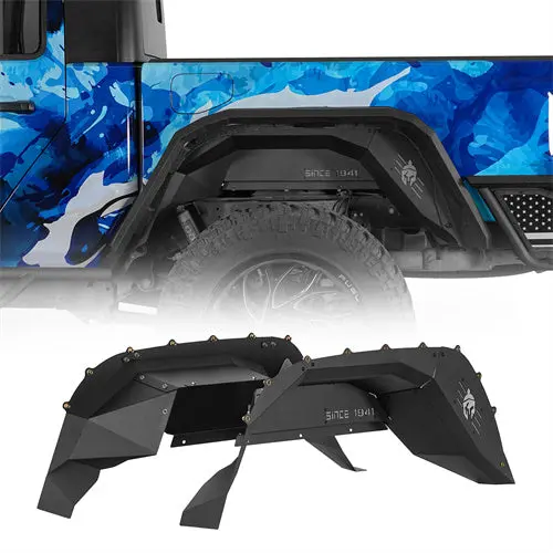 Aluminum Rear Wheel Well Liners For 20-26 Jeep Gladiator Jt - Hooke Road 1