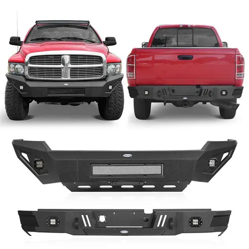 Front & Rear Bumper For 2003-2005 Ram 2500 3500 1