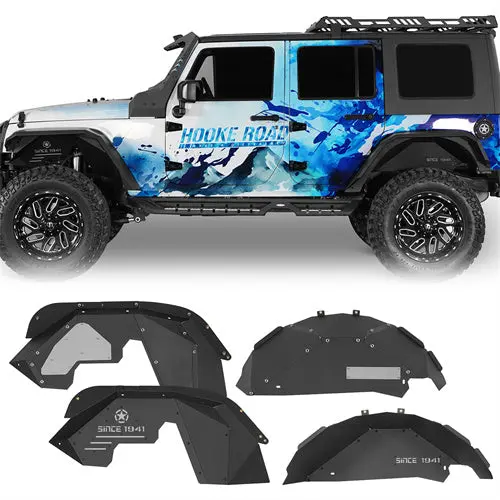 Jeep Jk Inner Fender Liners Front & Rear Aluminum(07-18 Jeep Wrangler Jk) - Hooke Road 1