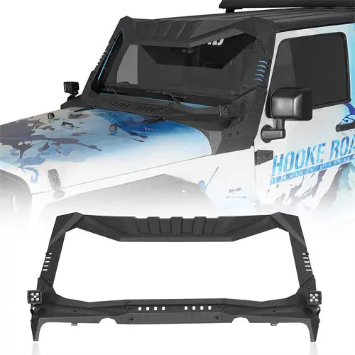 Jeep Jk Windshield Frame Armor (07-18 Jeep Wrangler Jk) - Hooke Road 1