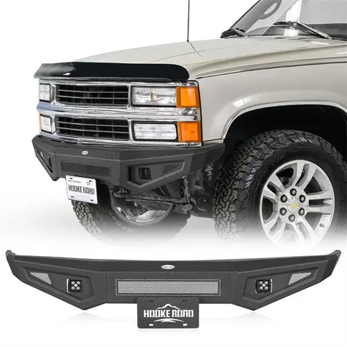 Hooke Road Steel Front Bumper (88-98 Chevy C/K 1500 2500 3500 & Gmc Sierra 1500 2500 3500) 1